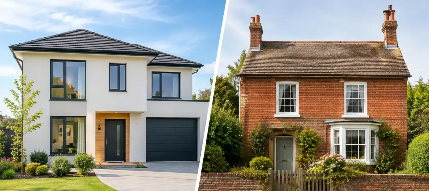 Decorative image for 'New Build Versus Period Home: Which Suits You?' article